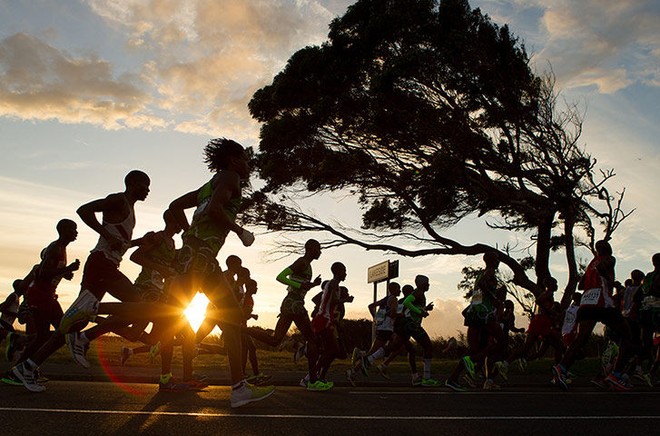 The Old Mutual Two Oceans Ultra Marathon in Cape Town, South Africa