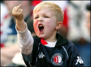 Feyenoord fan finger